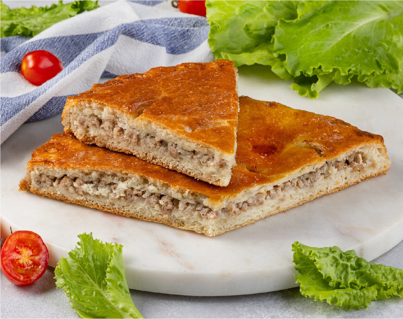 Пирог «Мясной круглый», фото из каталога — Новосибирск
